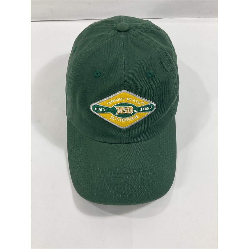 Wright State University Raiders Green Adjustable Baseball Hat Cap